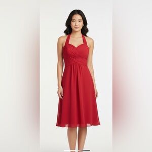 Tadashi Shoji Strapless Red Dress